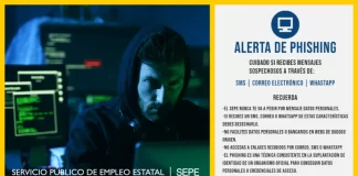 El SEPE alerta de un fraude en el que suplantan la identidad de este organismo